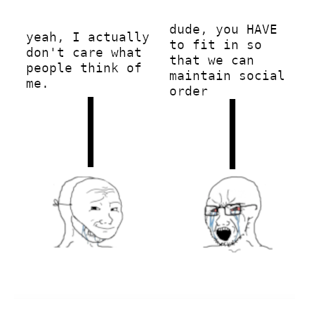 wojak meme about perfection