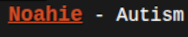 Noahie Autism